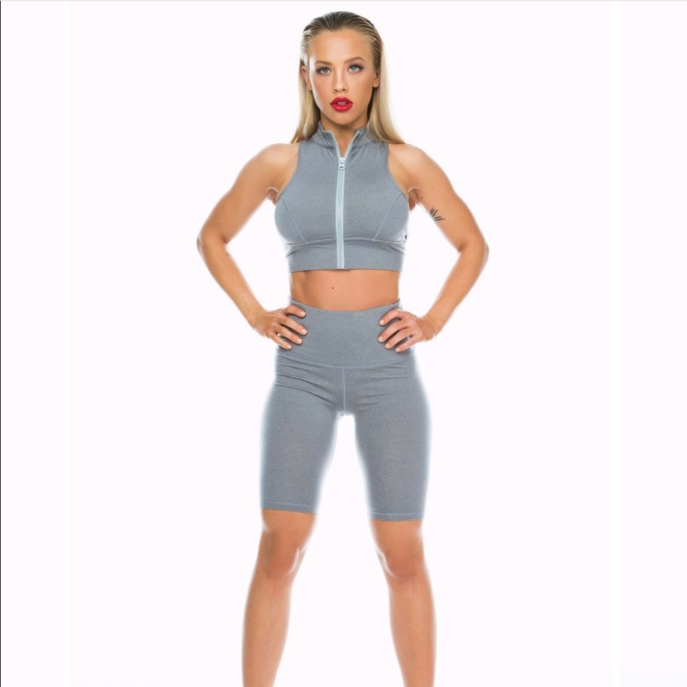 Saski Collection Charcoal Grey Bike Shorts xs